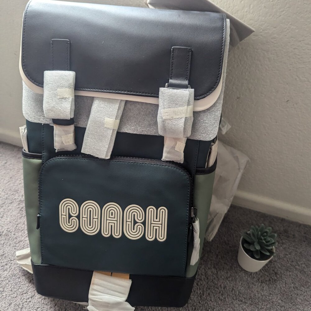 Track Backpack In Colorblock With Coach Patch - Picture 5 of 7
